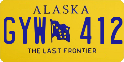 AK license plate GYW412