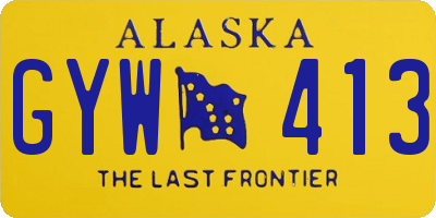 AK license plate GYW413