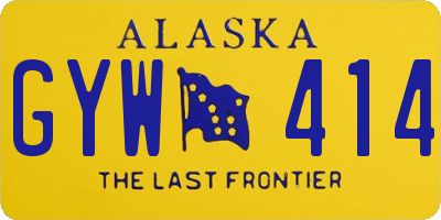 AK license plate GYW414