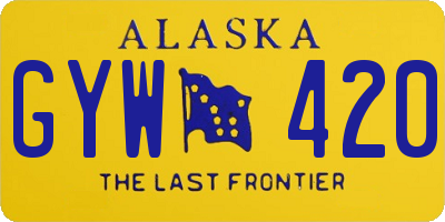 AK license plate GYW420