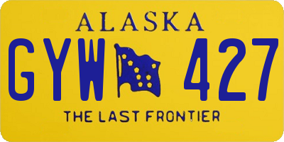 AK license plate GYW427