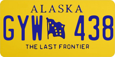 AK license plate GYW438