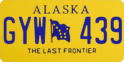 AK license plate GYW439