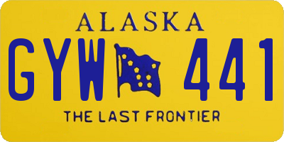 AK license plate GYW441