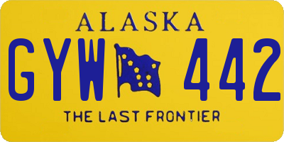 AK license plate GYW442