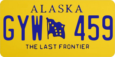 AK license plate GYW459