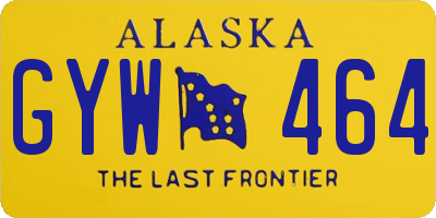 AK license plate GYW464