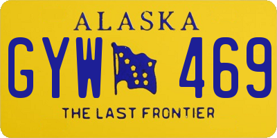 AK license plate GYW469