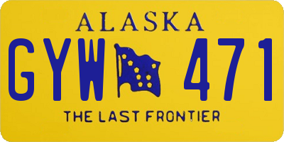 AK license plate GYW471