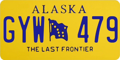 AK license plate GYW479