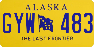 AK license plate GYW483