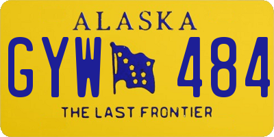 AK license plate GYW484