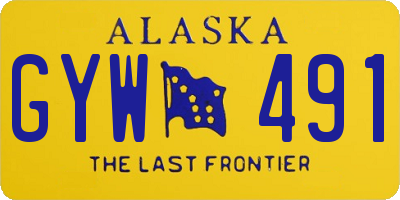 AK license plate GYW491