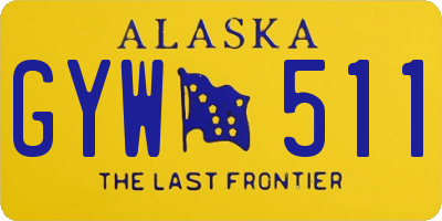 AK license plate GYW511