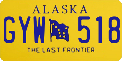 AK license plate GYW518