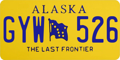 AK license plate GYW526