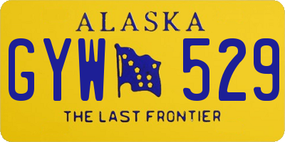 AK license plate GYW529