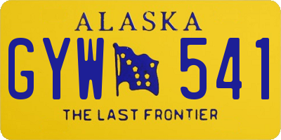 AK license plate GYW541