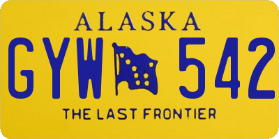 AK license plate GYW542