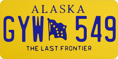 AK license plate GYW549