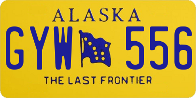 AK license plate GYW556
