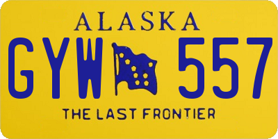 AK license plate GYW557