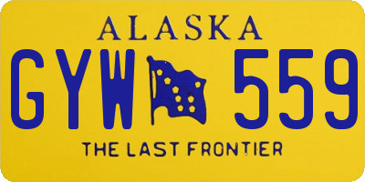 AK license plate GYW559
