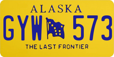 AK license plate GYW573
