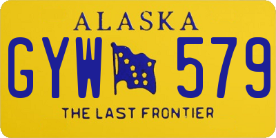 AK license plate GYW579