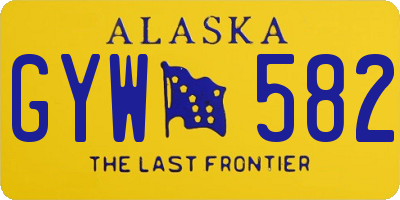 AK license plate GYW582