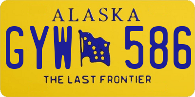 AK license plate GYW586
