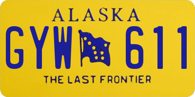 AK license plate GYW611