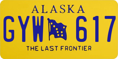 AK license plate GYW617