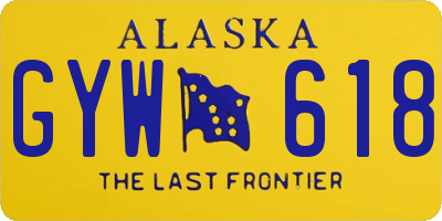 AK license plate GYW618