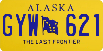 AK license plate GYW621