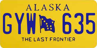 AK license plate GYW635