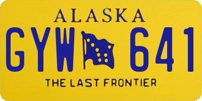 AK license plate GYW641