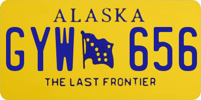 AK license plate GYW656