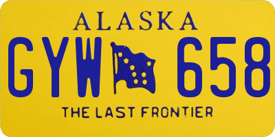 AK license plate GYW658