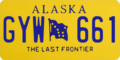 AK license plate GYW661