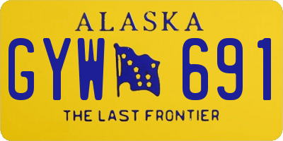 AK license plate GYW691
