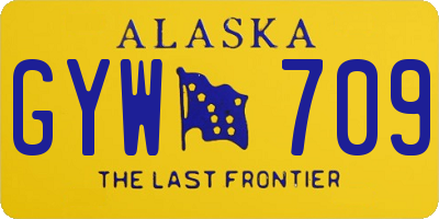 AK license plate GYW709