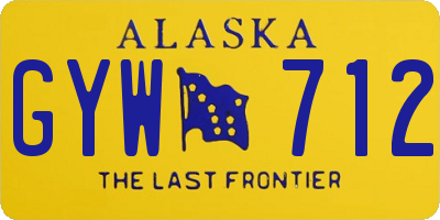 AK license plate GYW712
