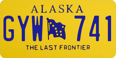 AK license plate GYW741