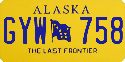 AK license plate GYW758