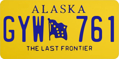 AK license plate GYW761