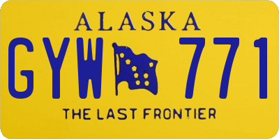 AK license plate GYW771