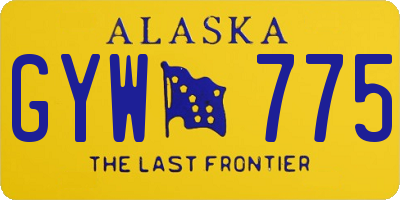 AK license plate GYW775