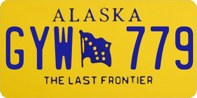 AK license plate GYW779
