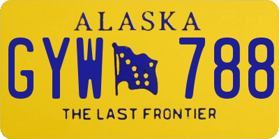 AK license plate GYW788